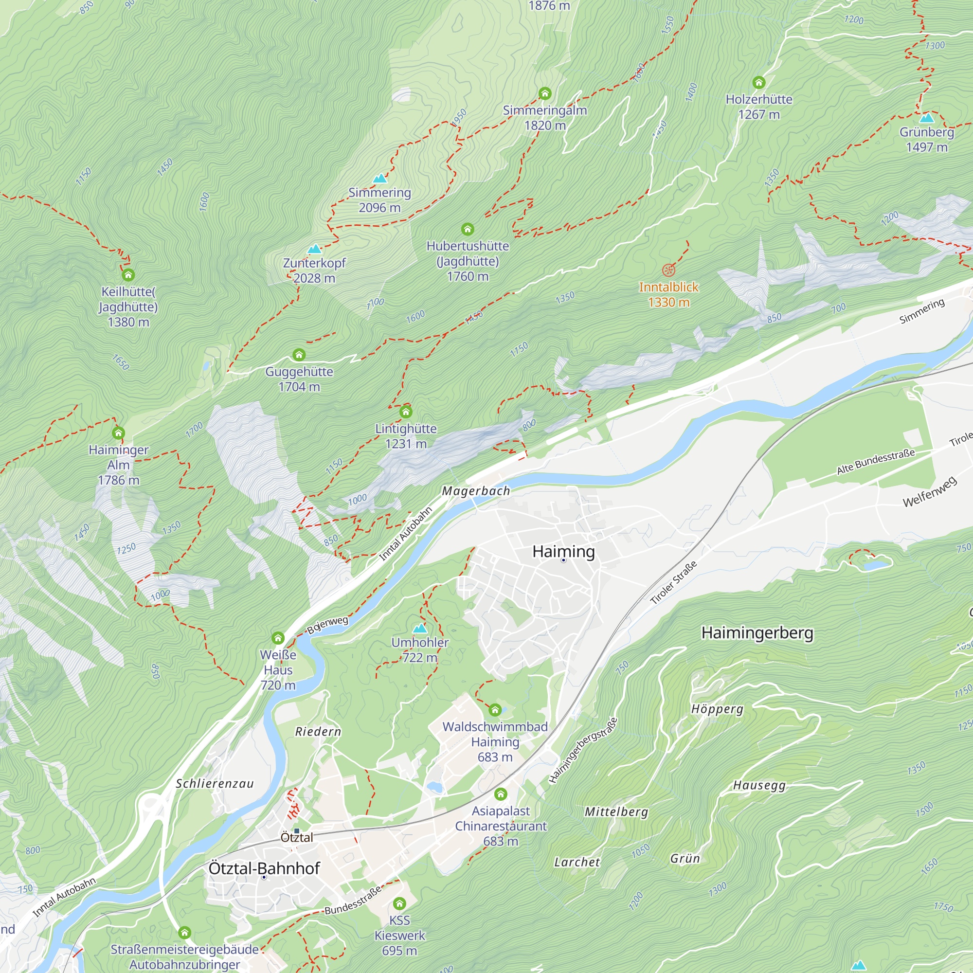 Rafting Alm map