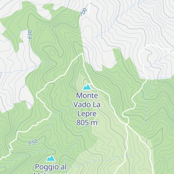 Map of Monte Vado La Lepre