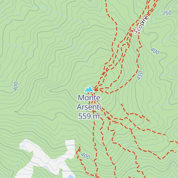 Map of Monte Arsenti