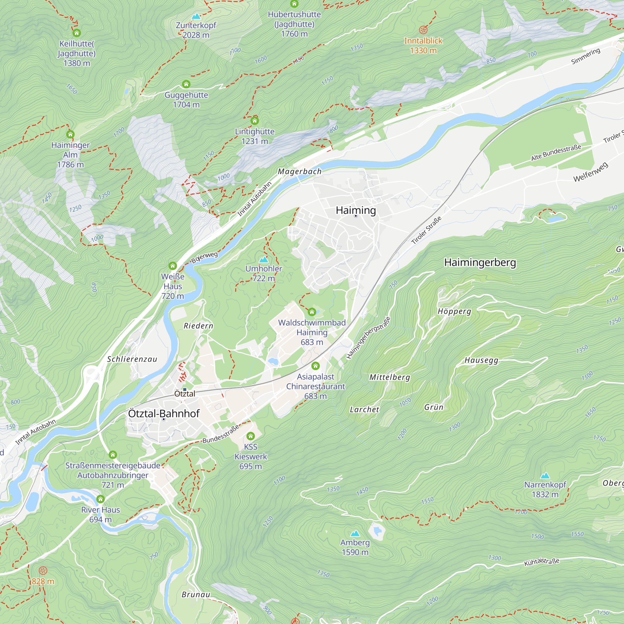 Waldschwimmbad Haiming map