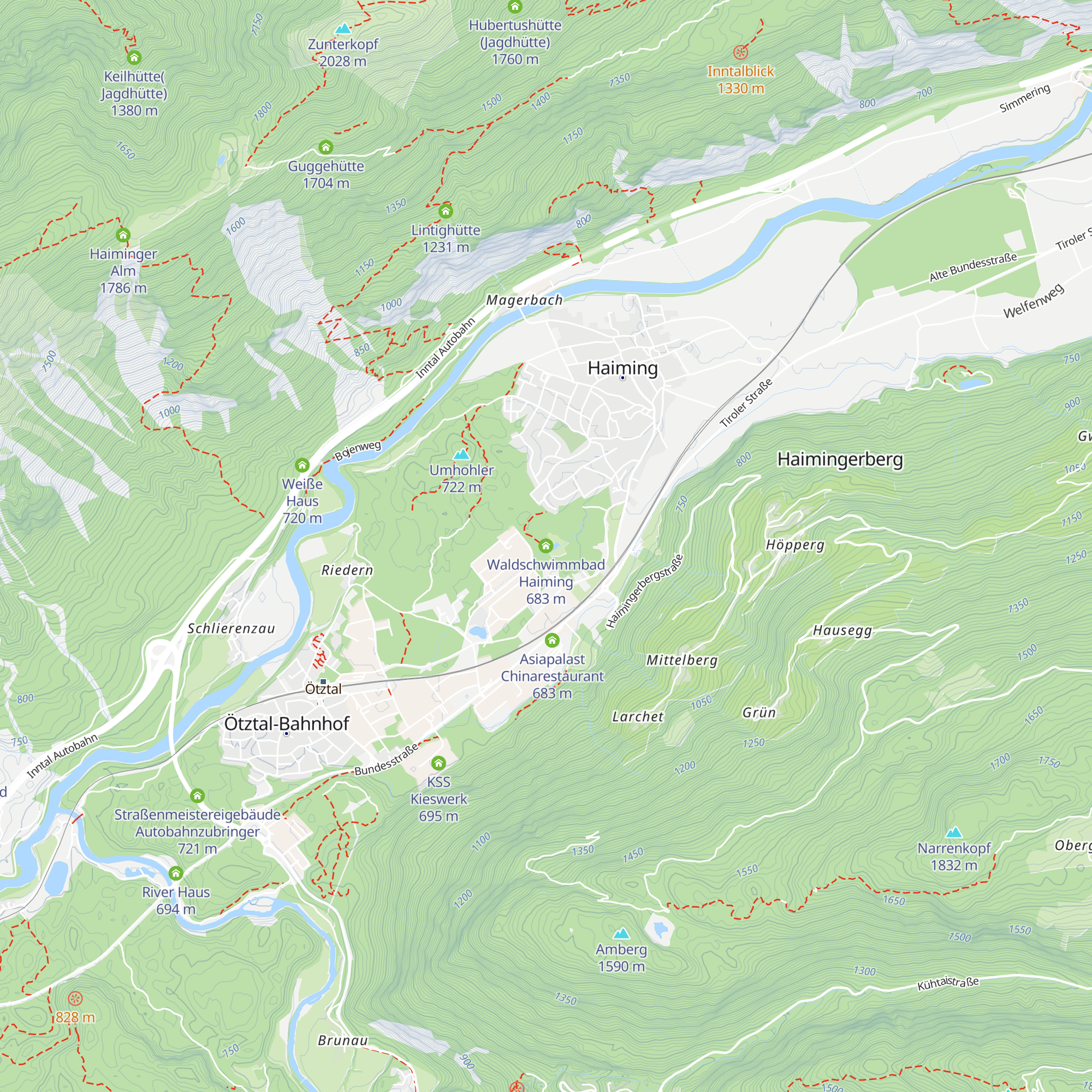 Waldschwimmbad Haiming map