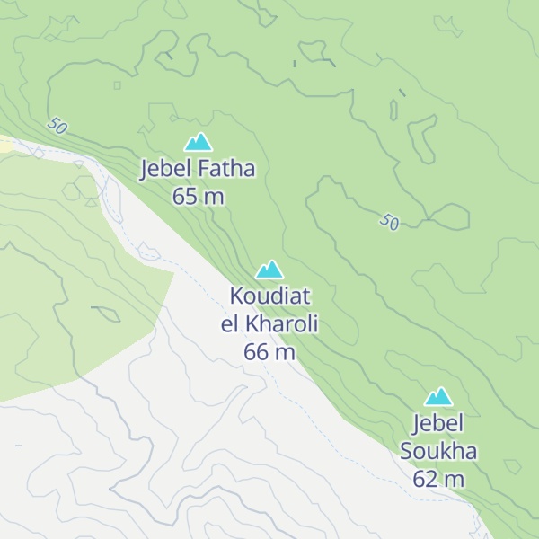 Map of Koudiat el Kharoli