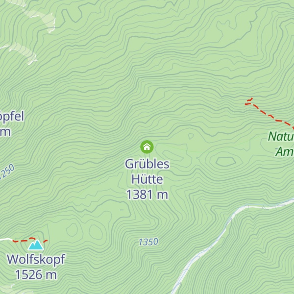 Map of Grübles Hütte