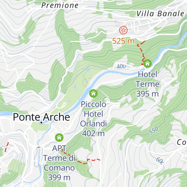 Map of Piccolo Hotel Orlandi
