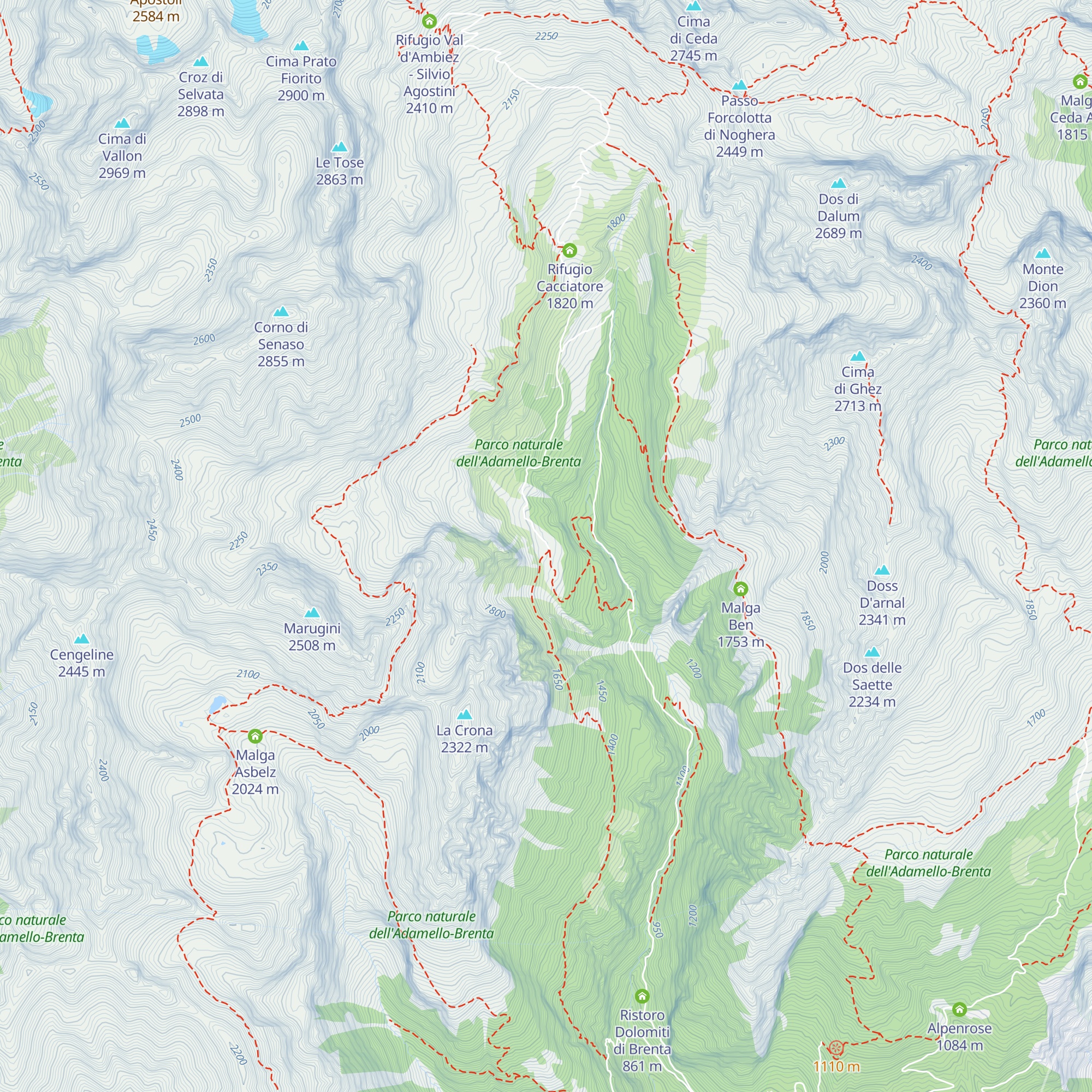 Malga Senaso di Sotto map