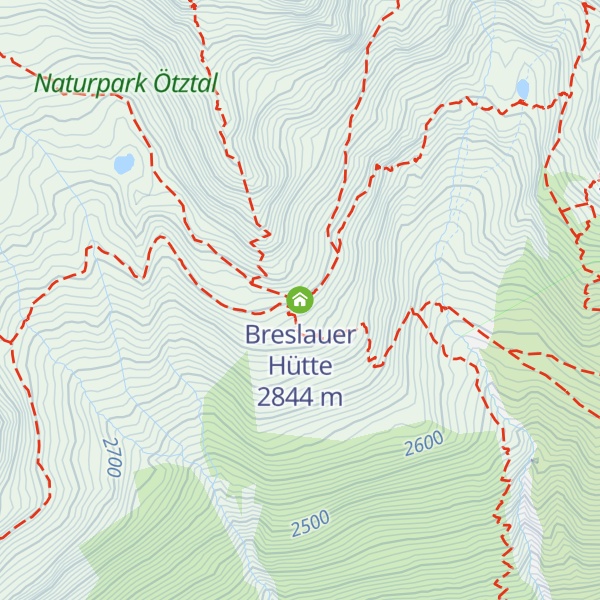 Map of Breslauer Hütte