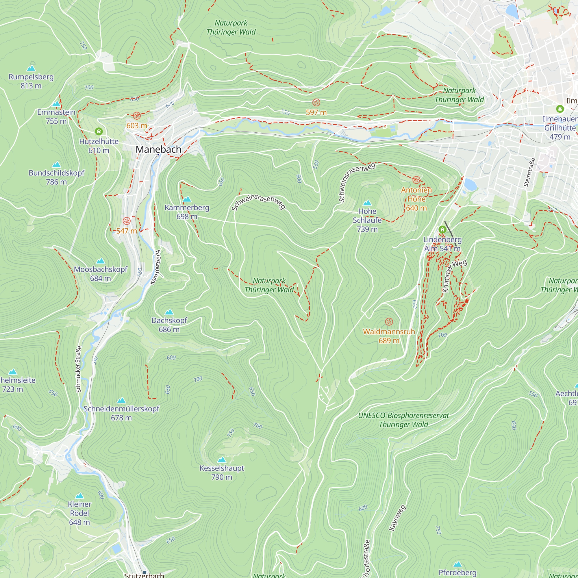 Goethehäuschen map