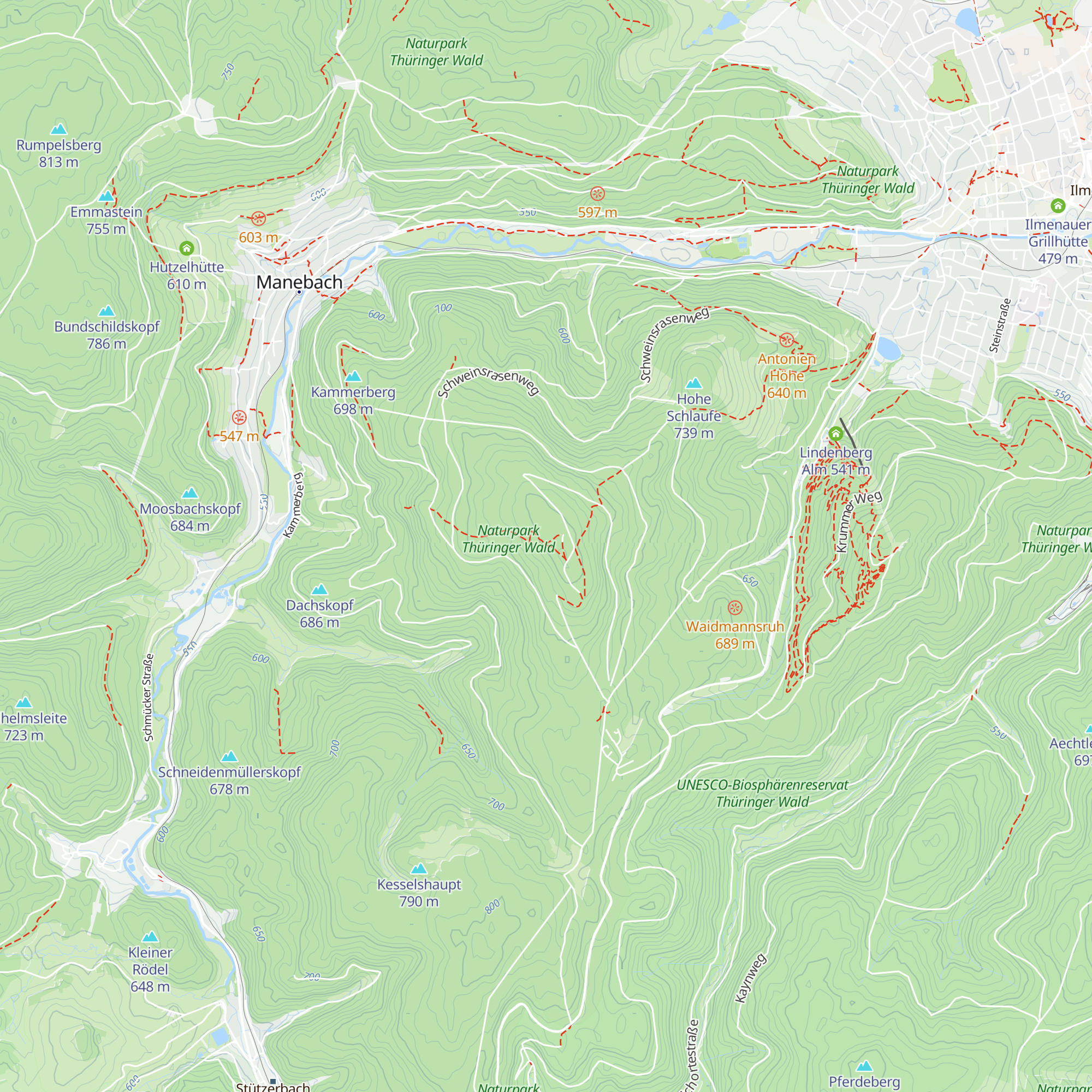 Goethehäuschen map