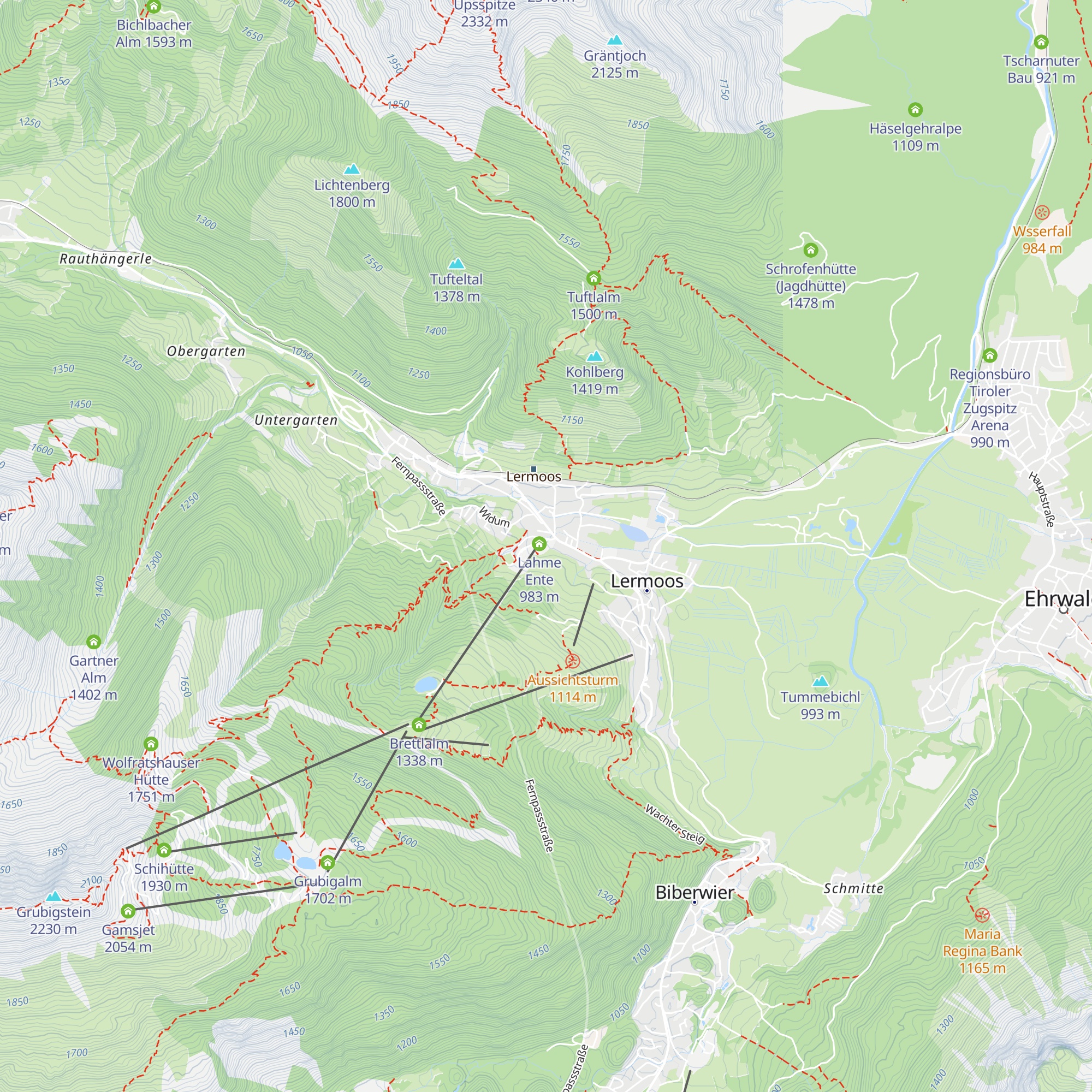 Juchhof map