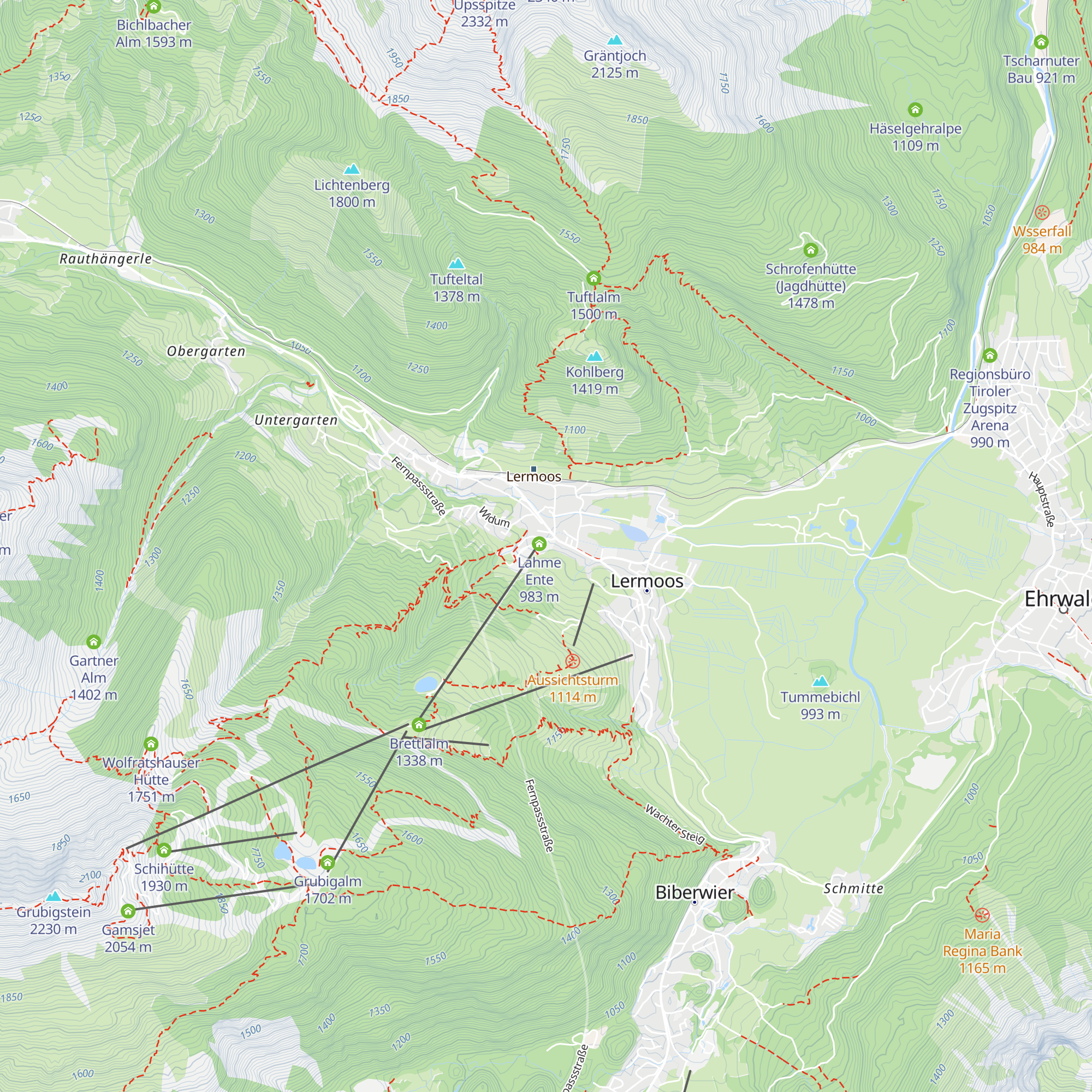 Juchhof map