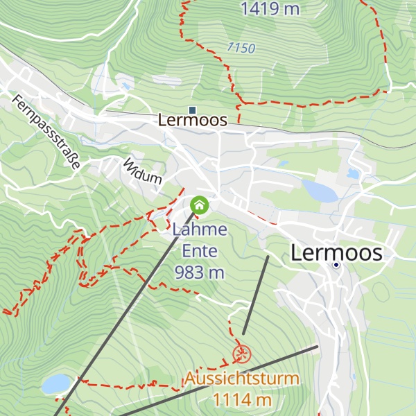Map of Juchhof