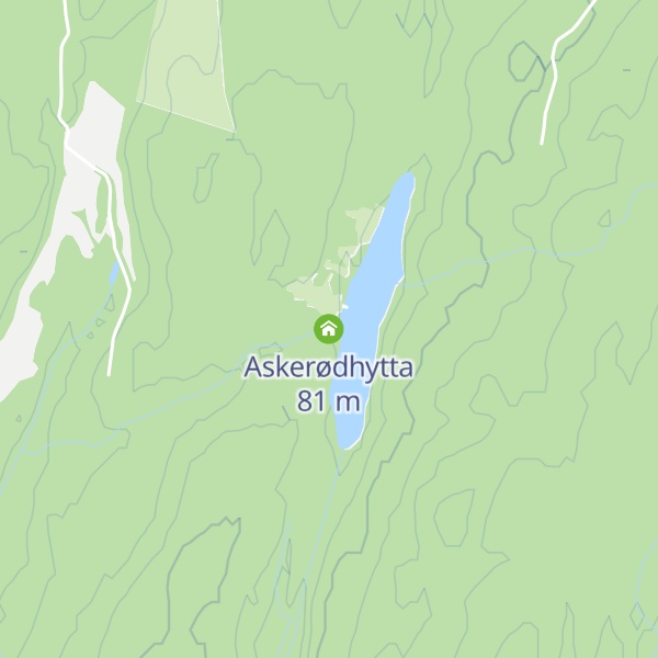 Map of Askerødhytta
