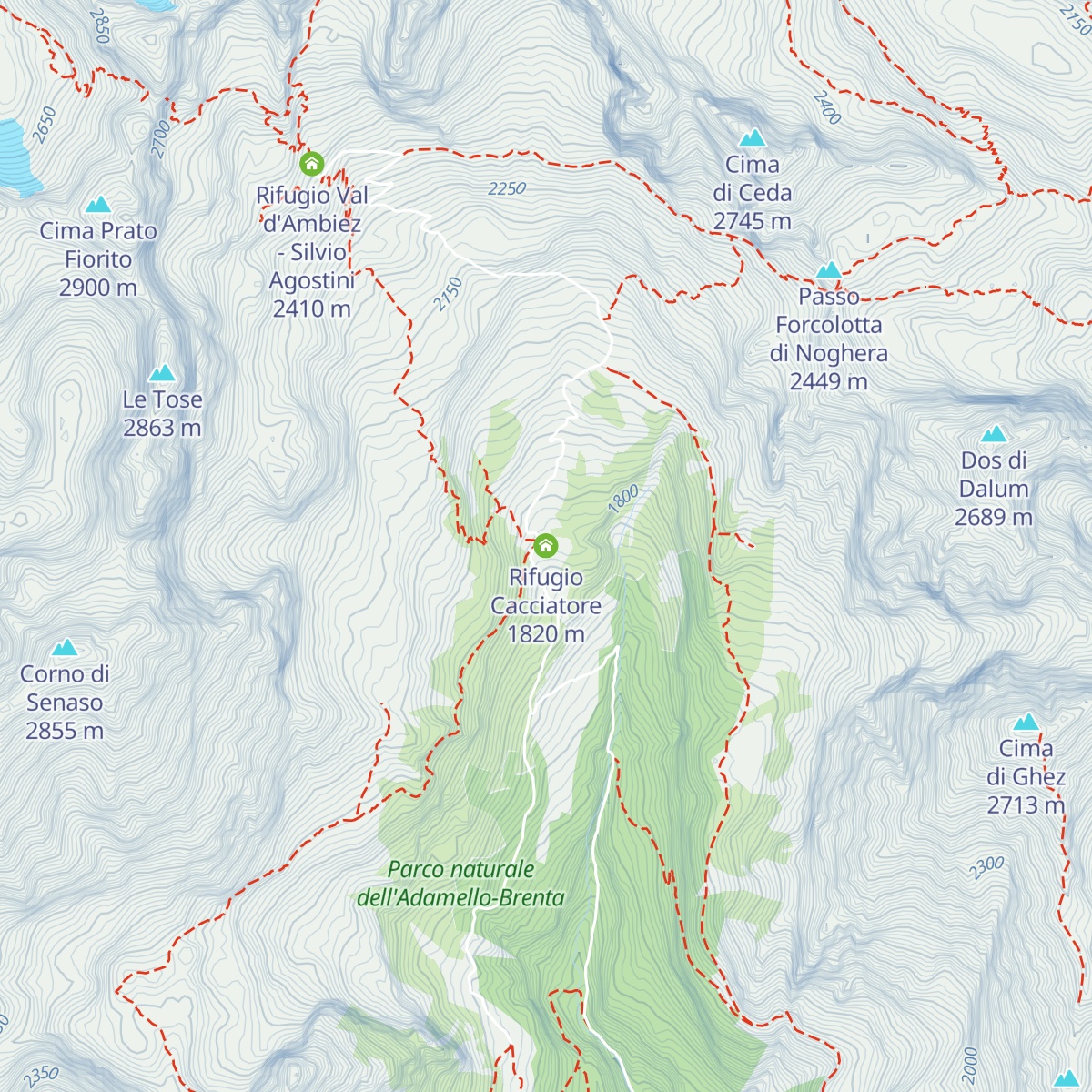 Rifugio Cacciatore map