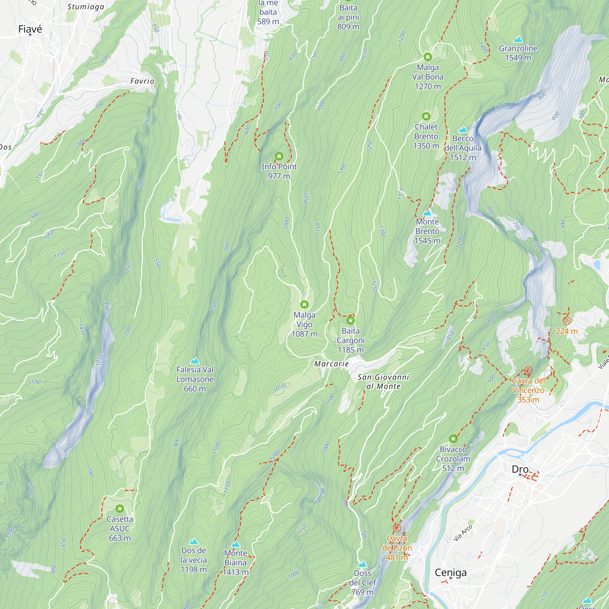 Malga Vigo map