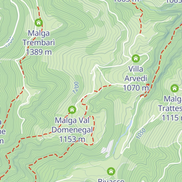 Map of Rifugio Monte Baldo