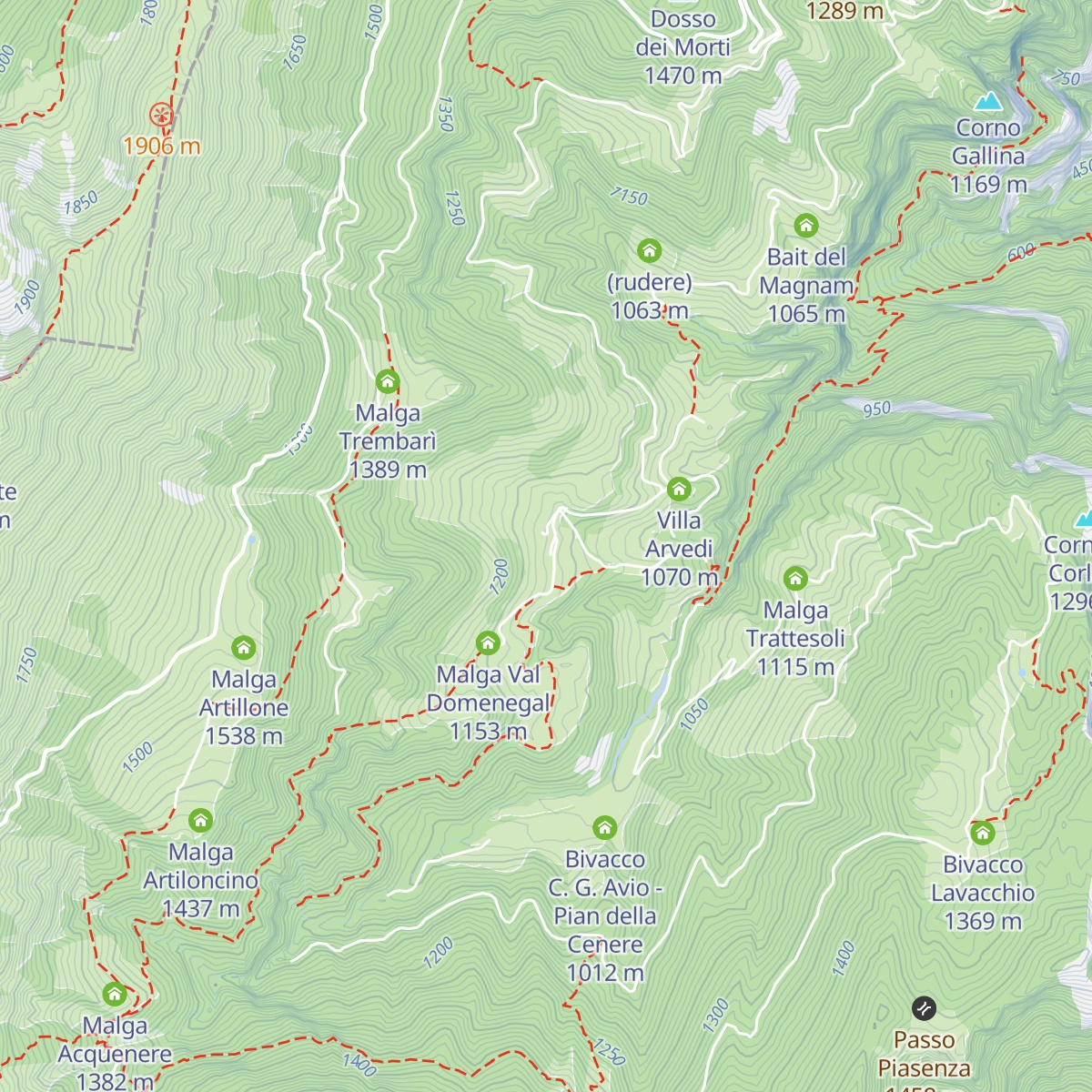 Albergo Alpino map