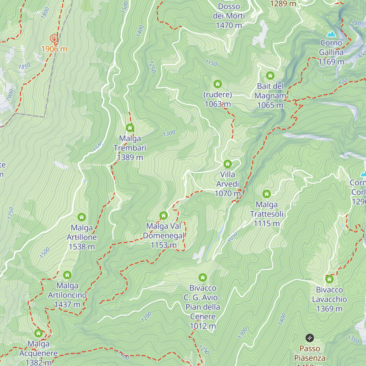 Albergo Alpino map