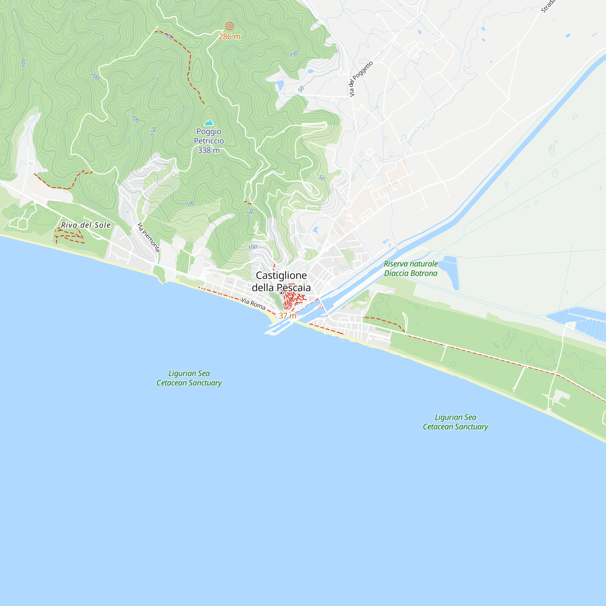 Tourist information map