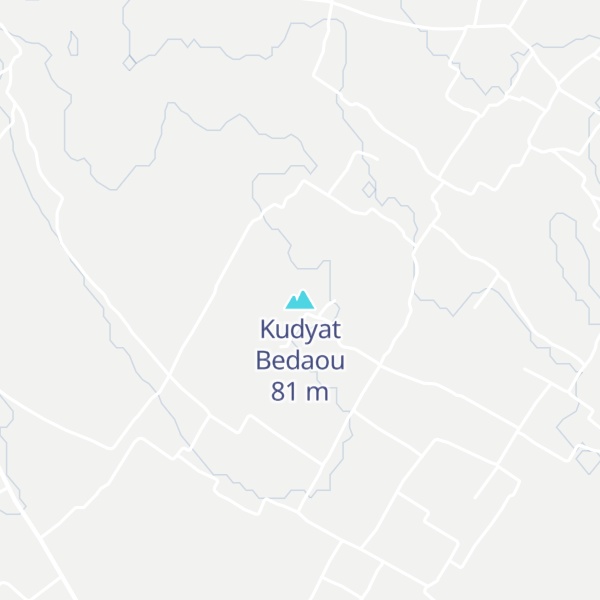 Map of Kudyat Bedaou
