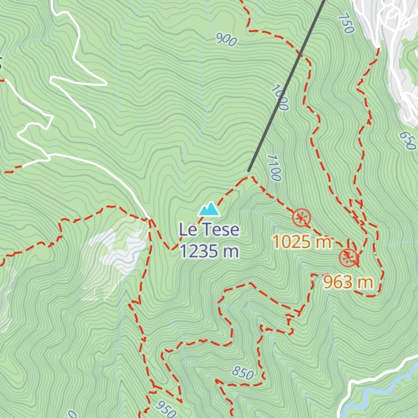 Map of Le Tese