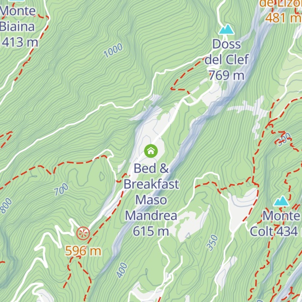 Map of Bed & Breakfast Maso Mandrea