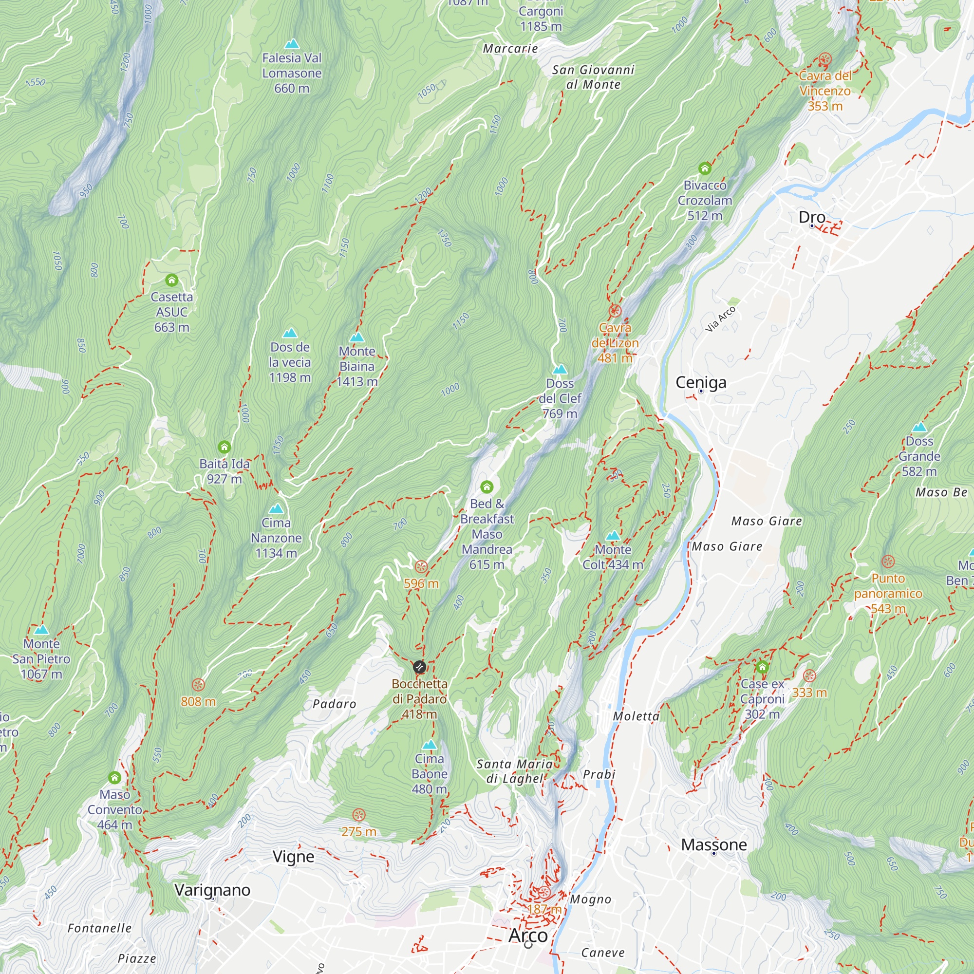 Bed & Breakfast Maso Mandrea map
