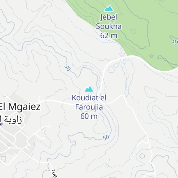 Map of Koudiat el Faroujia