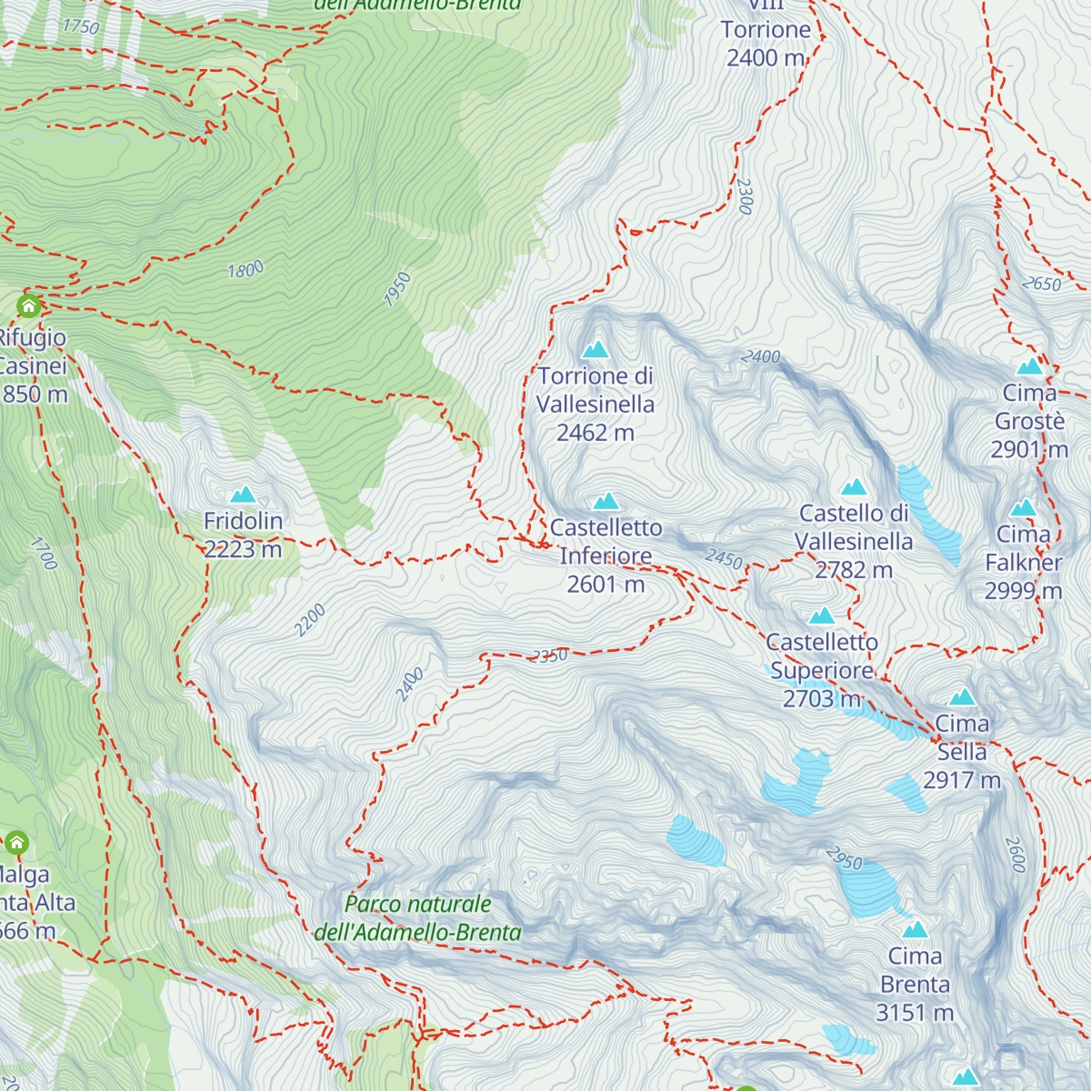 Rifugio Quintino Sella map