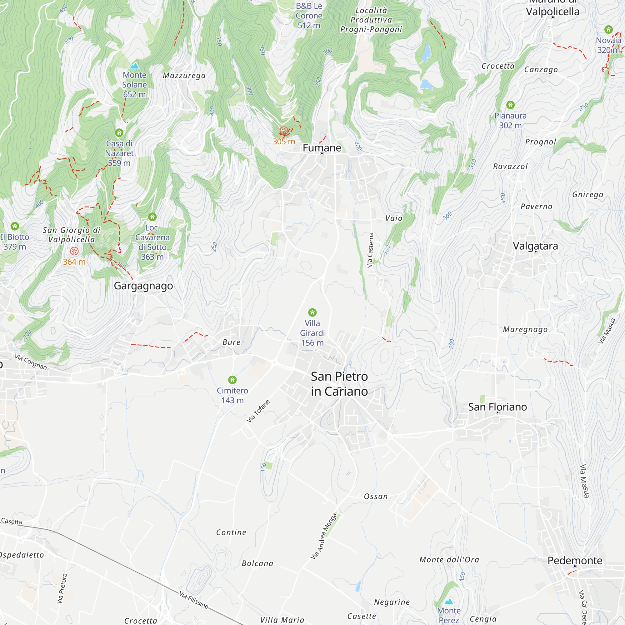 Villa Girardi map