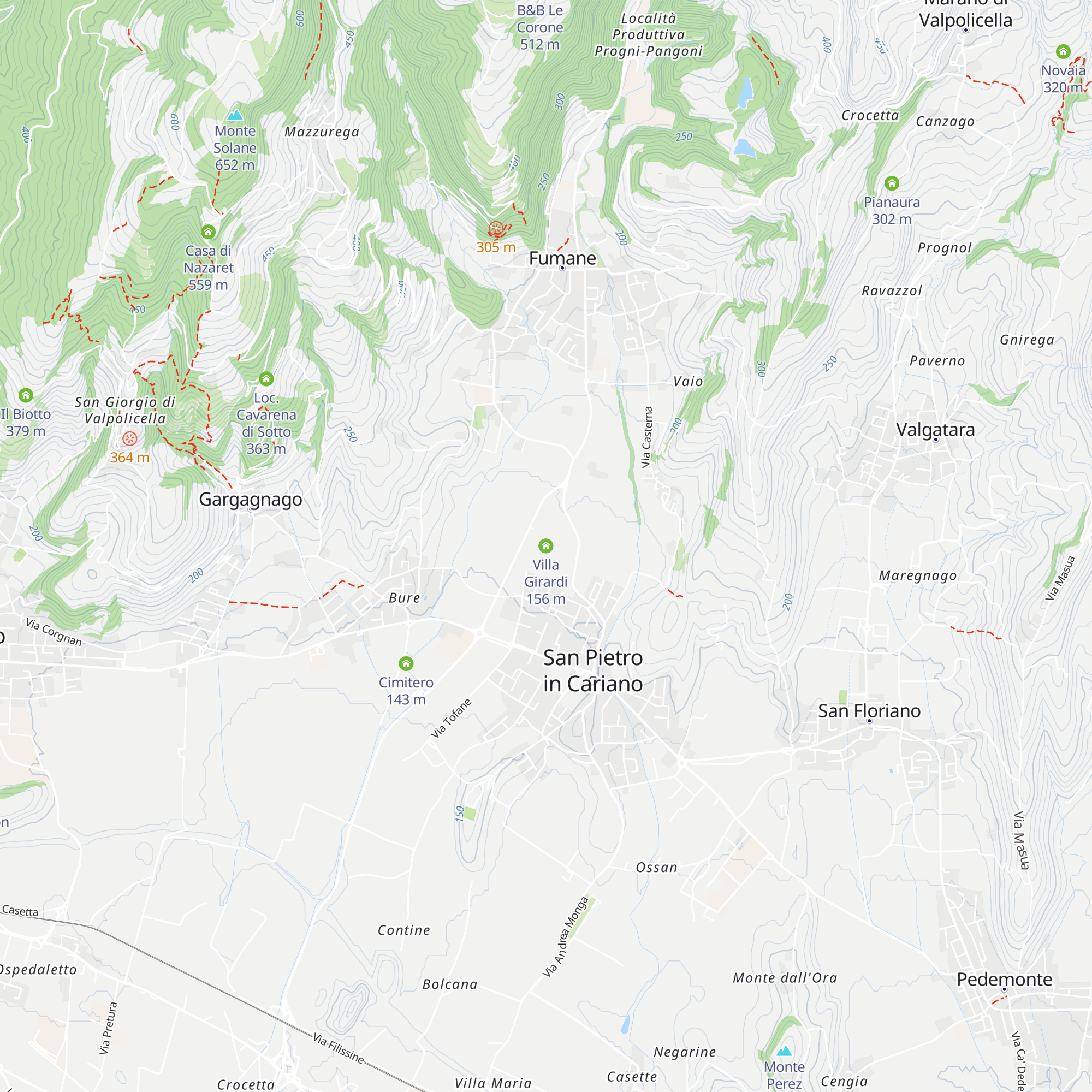 Villa Girardi map
