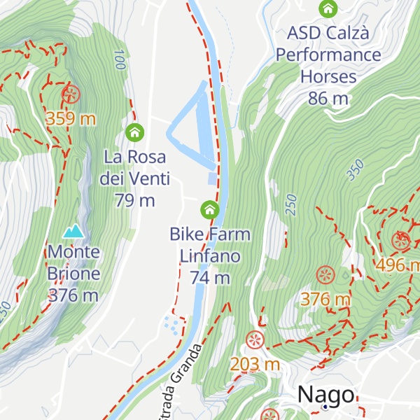 Map of Bike Farm Linfano
