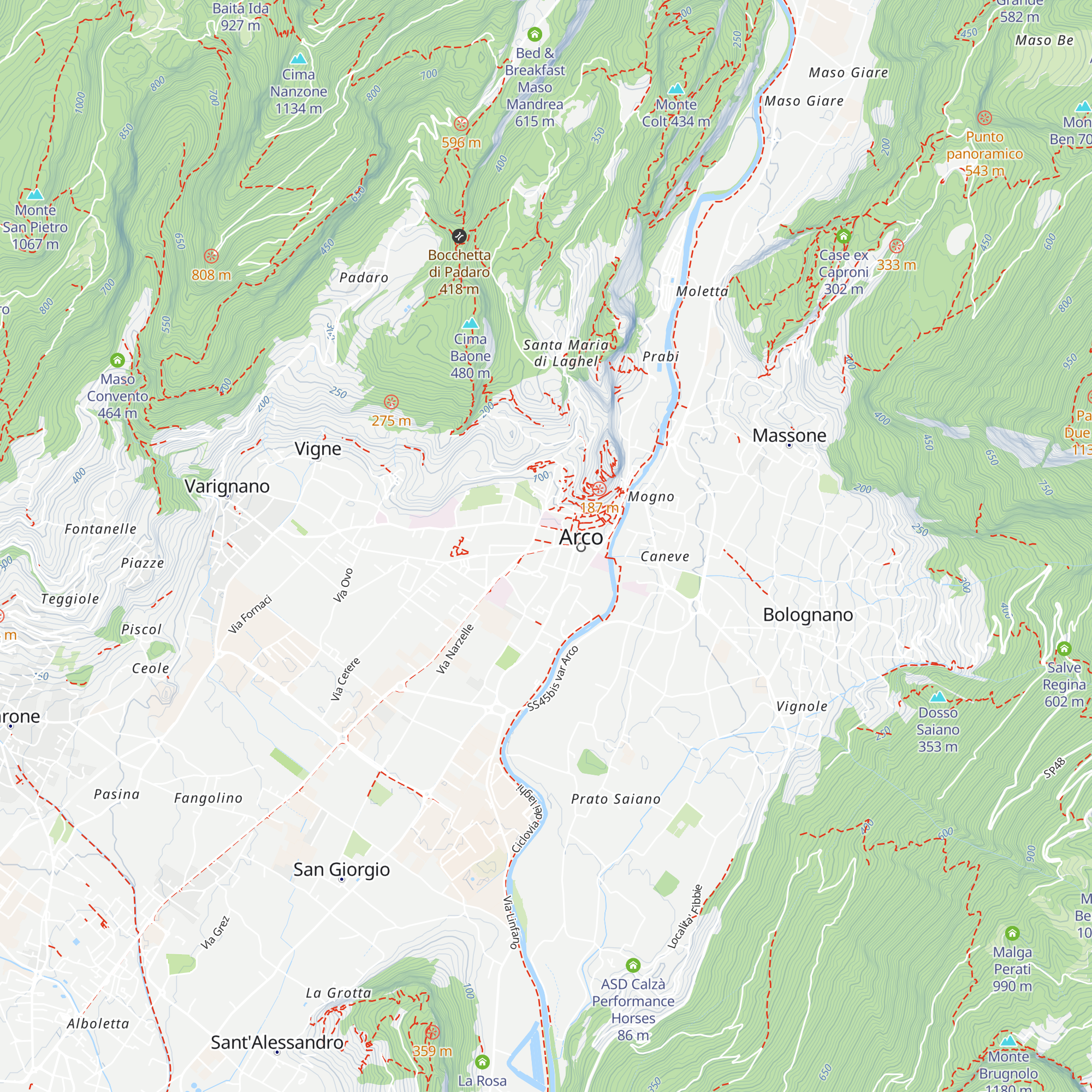 Info Point - Garda Trentino - Arco map