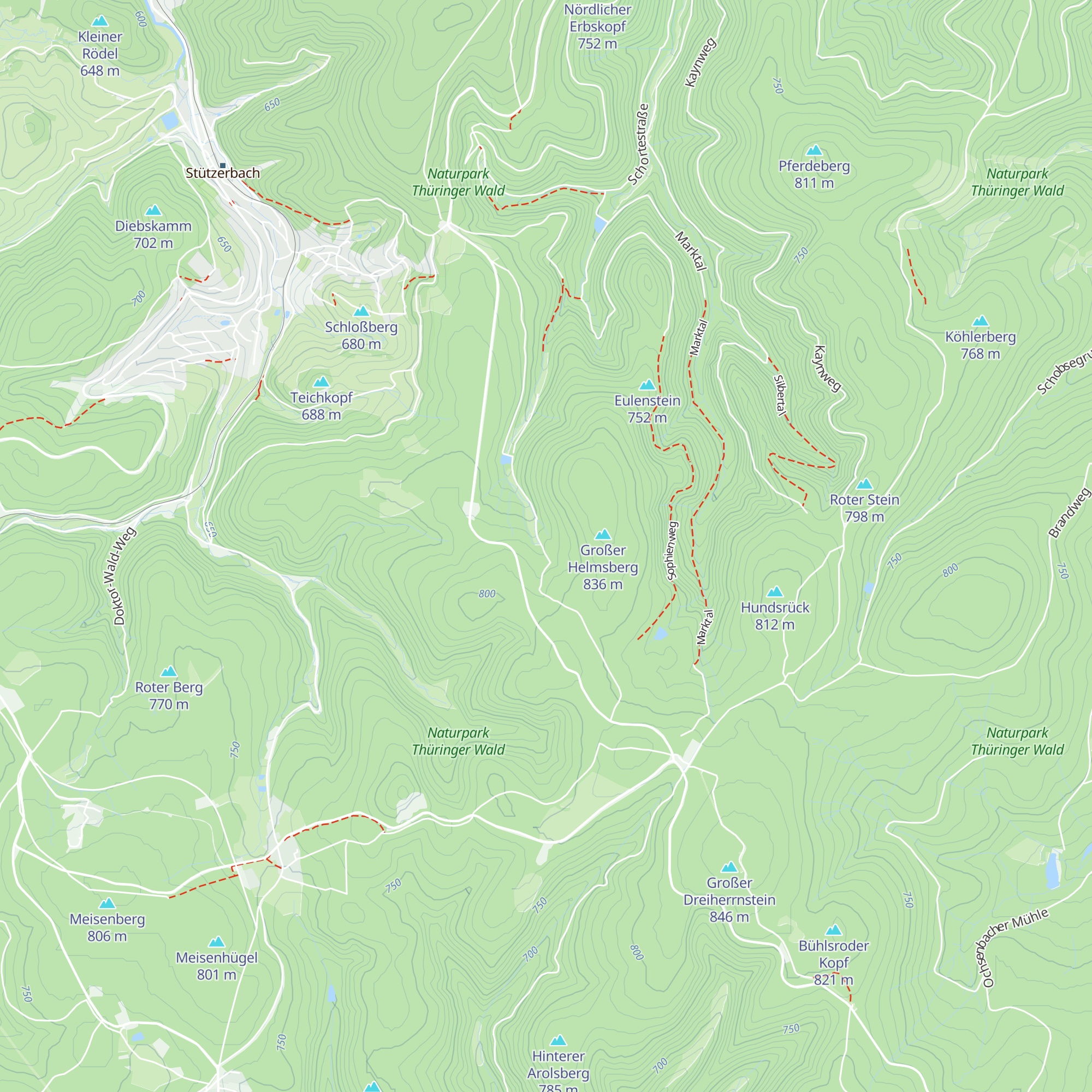 Hütte Stützerbach map