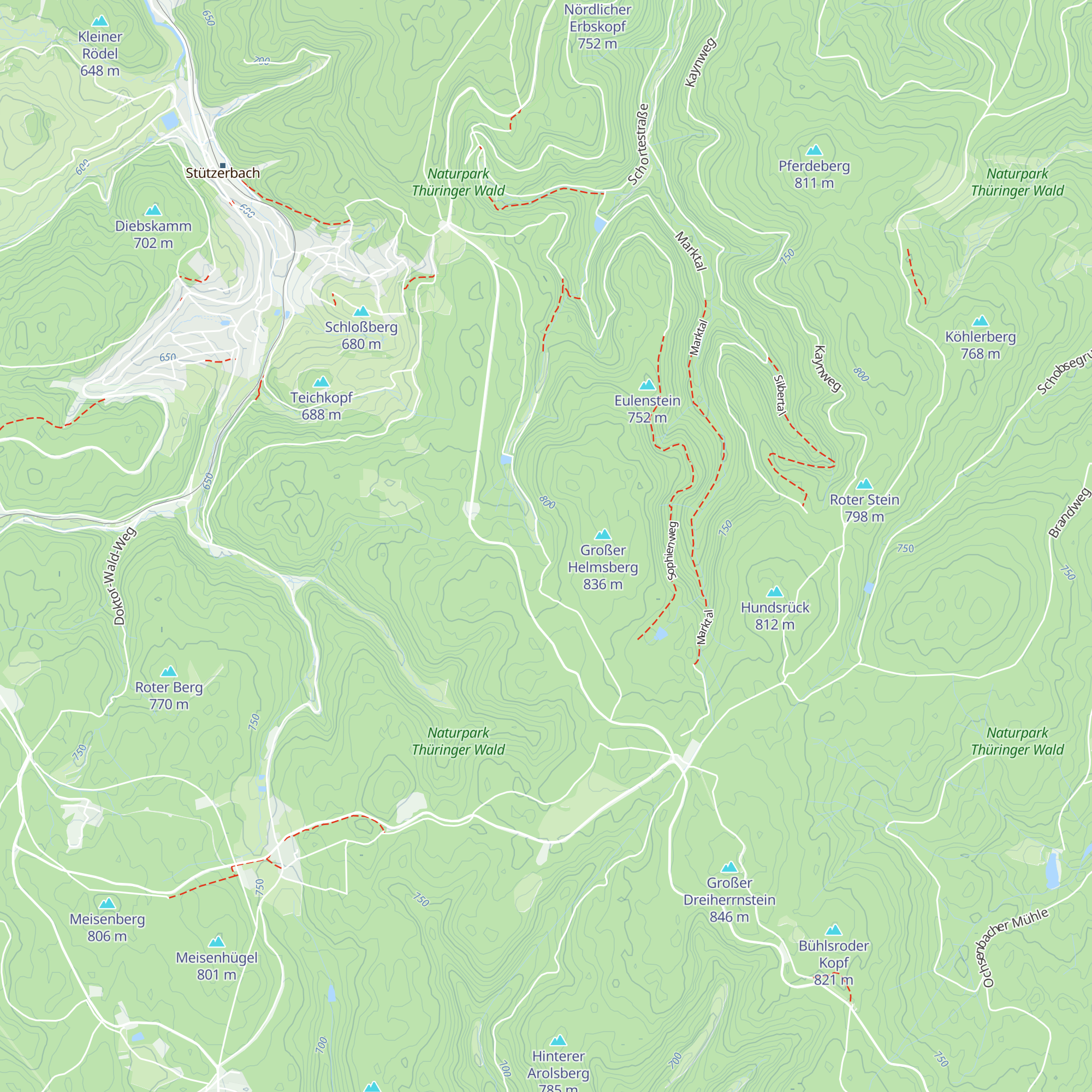 Hütte Stützerbach map