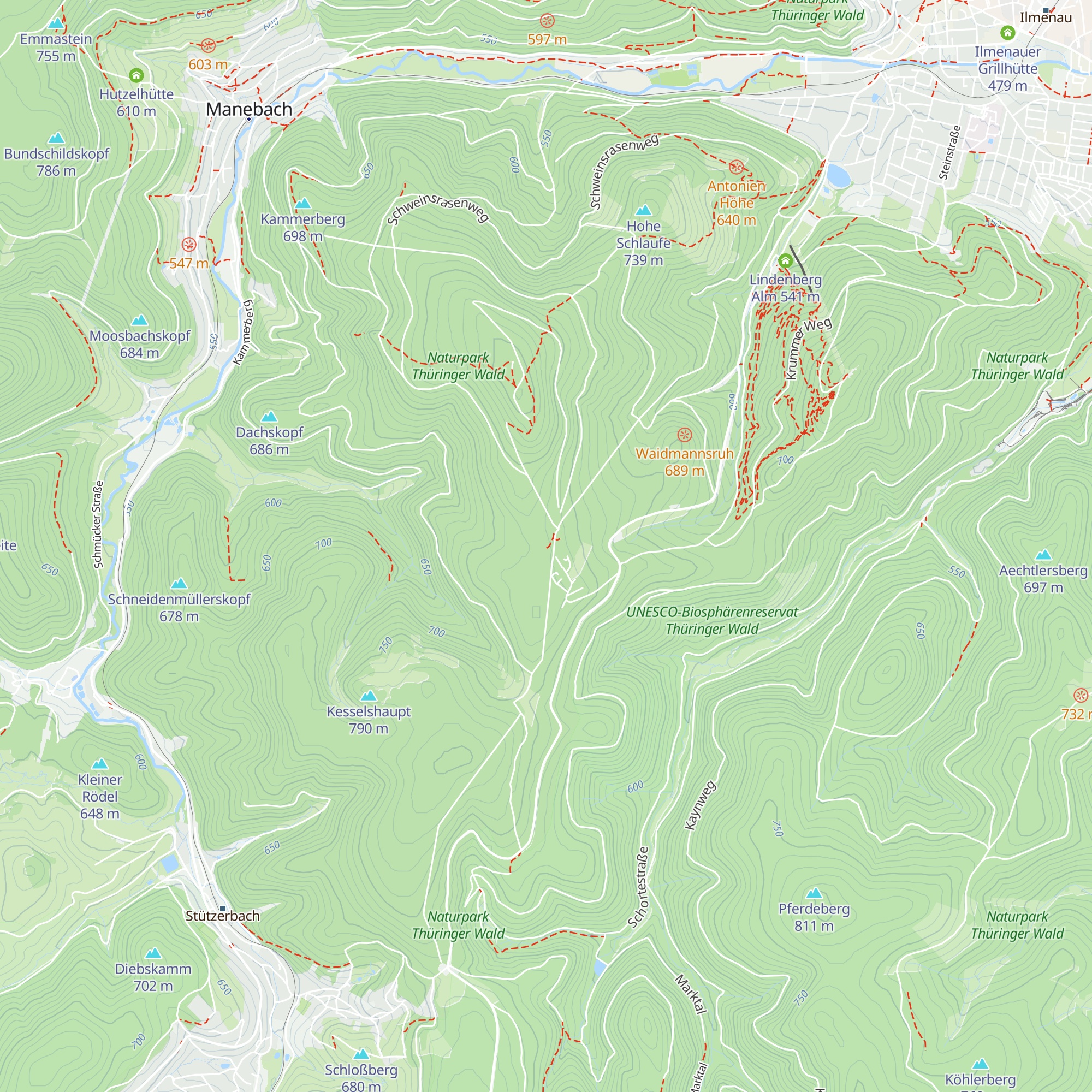 Hütte Kickis Waldabenteuer map