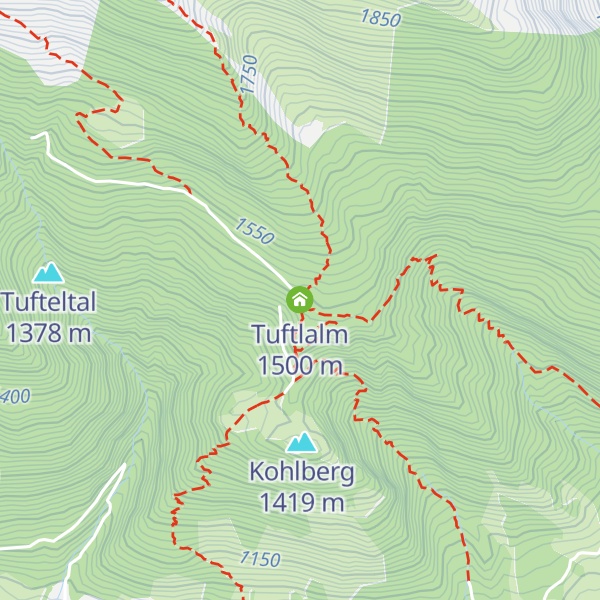 Map of Tuftlalm