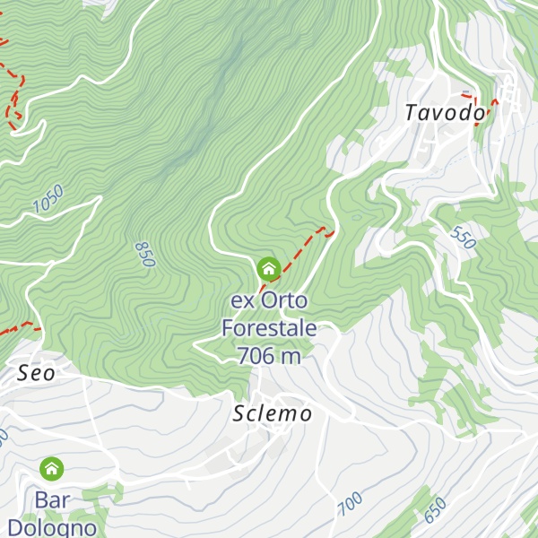Map of ex Orto Forestale