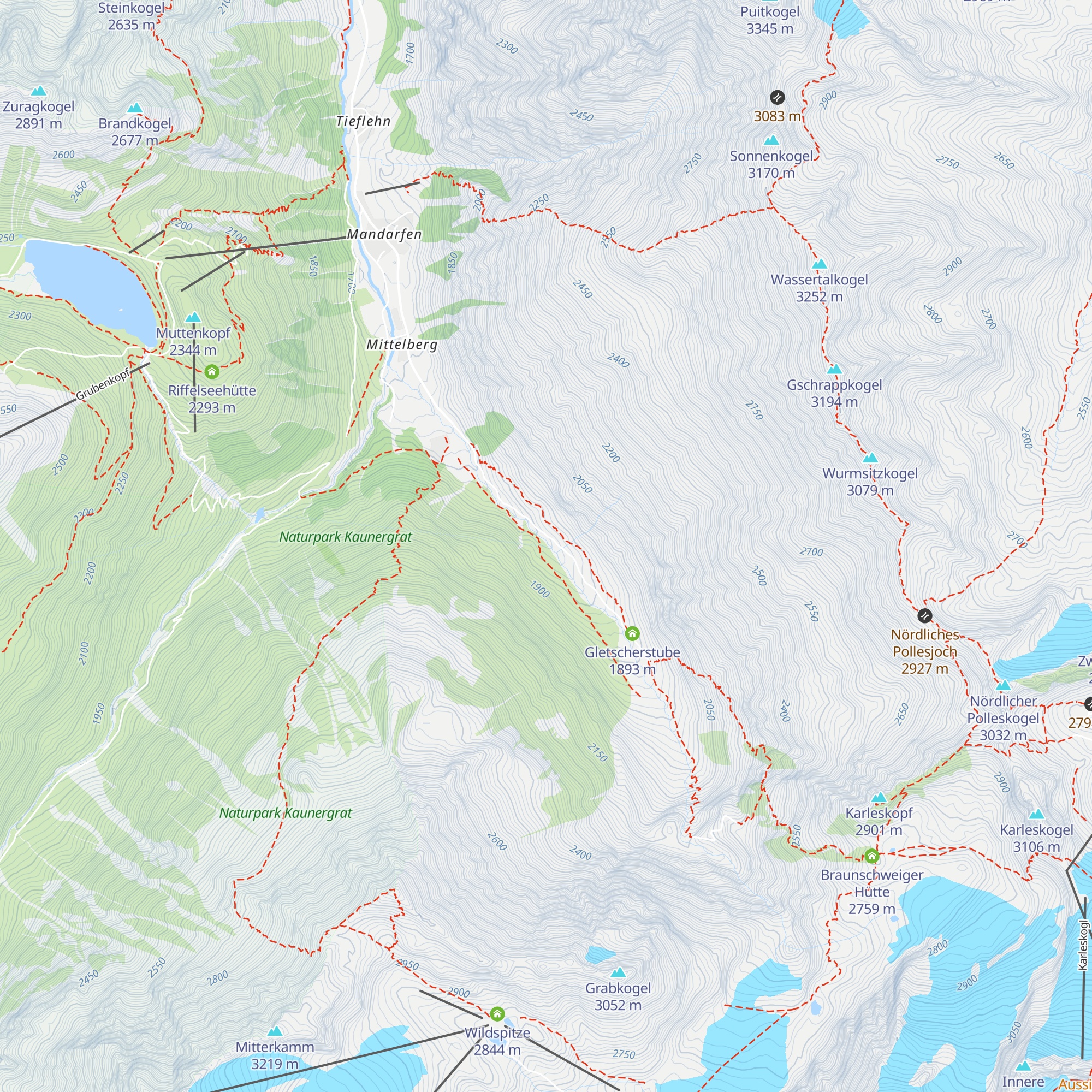 Wehranlage Pitzbach map