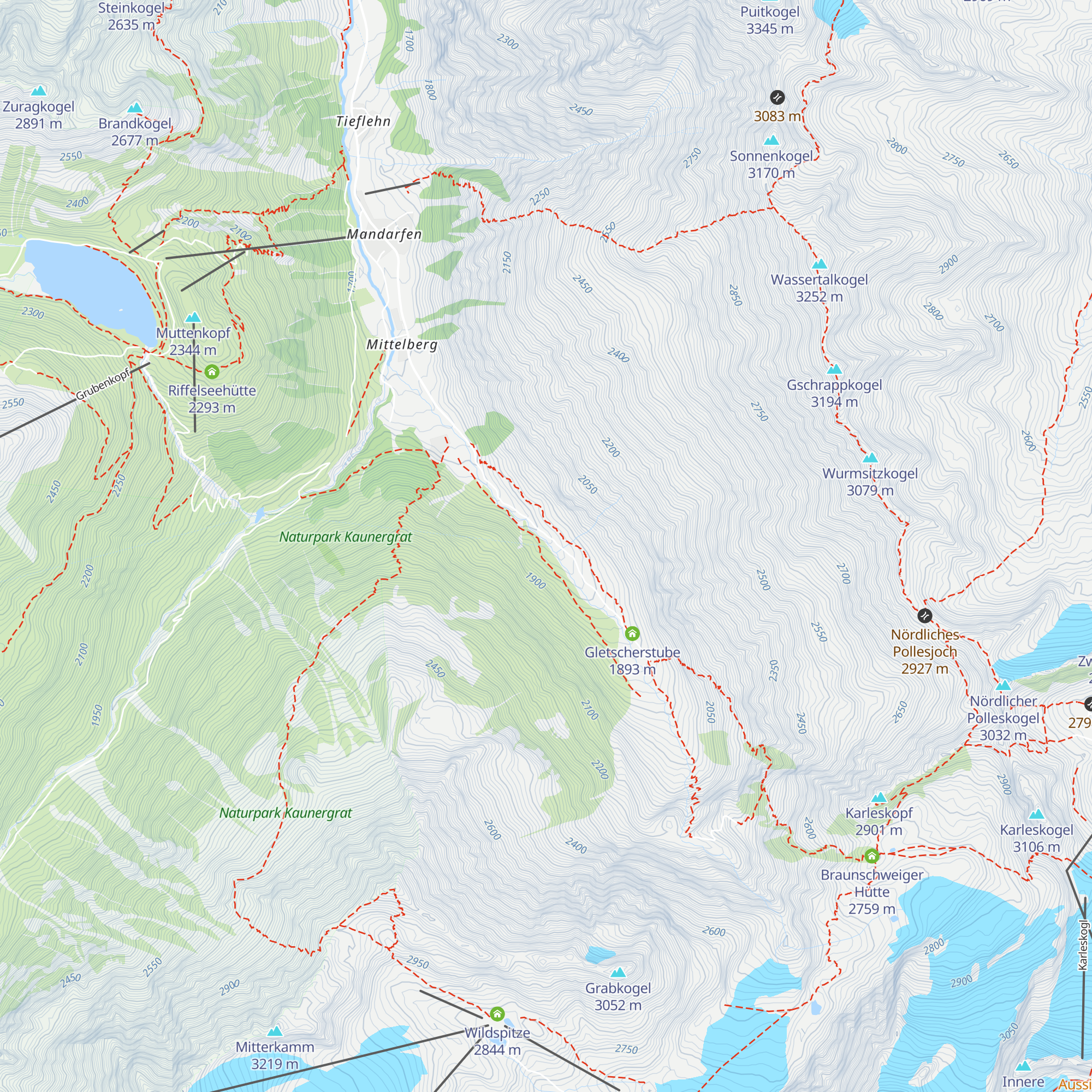 Wehranlage Pitzbach map
