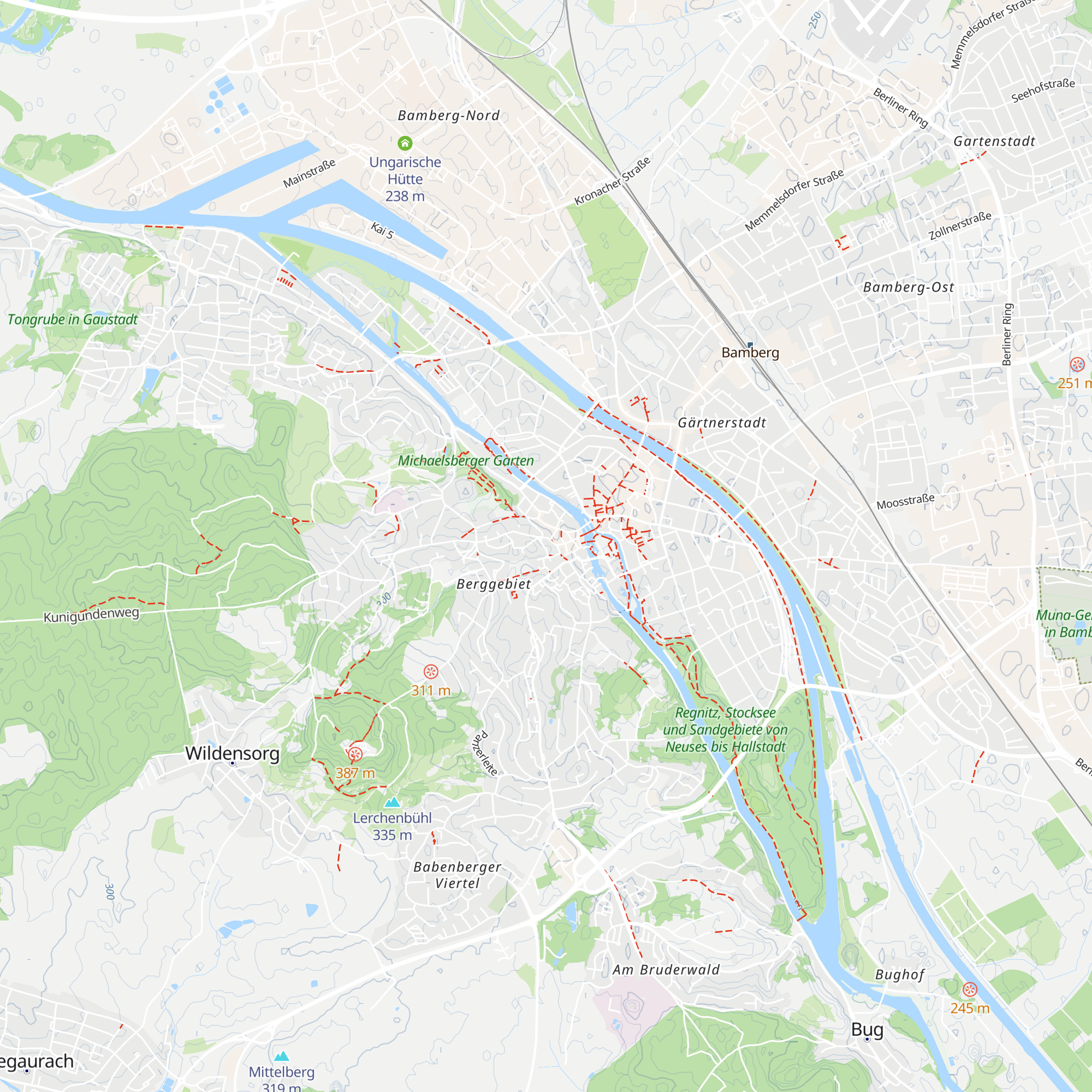 Domtouristik Bamberg map