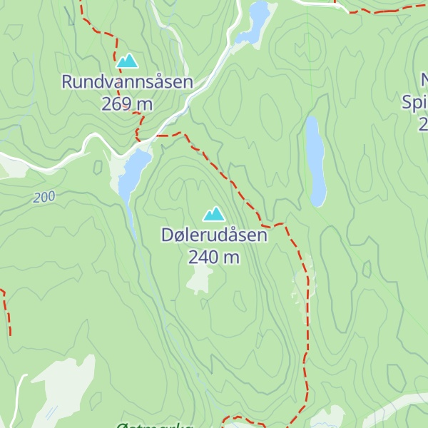Map of Dølerudåsen