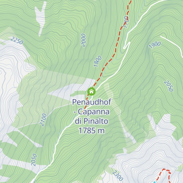 Map of Penaudhof - Capanna di Pinalto