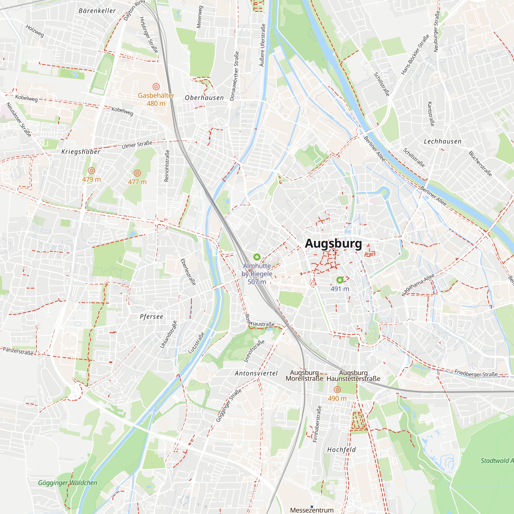 Almhütte by Riegele map