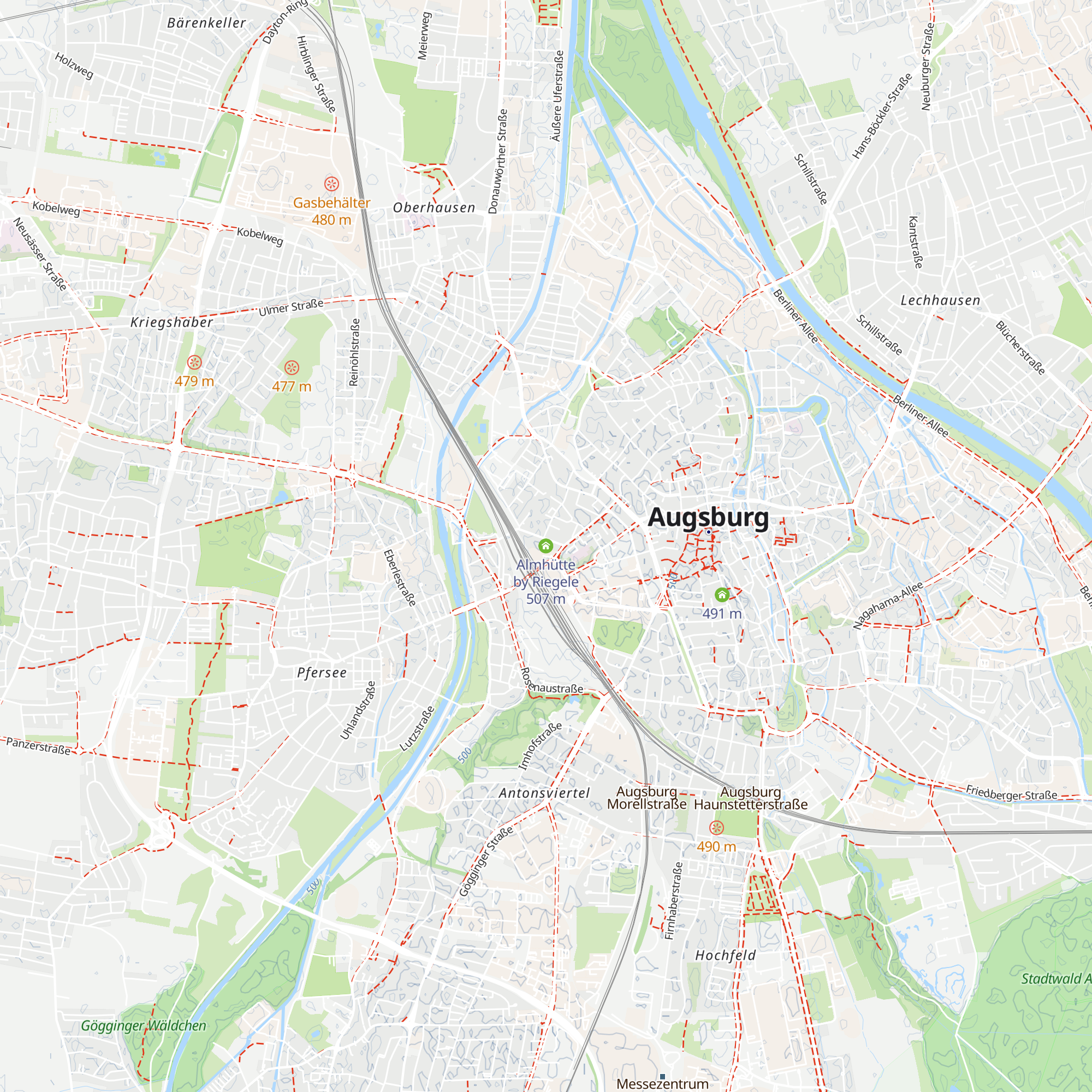 Almhütte by Riegele map