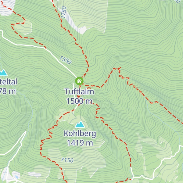 Map of Aussichtsplattform Tuftlalm