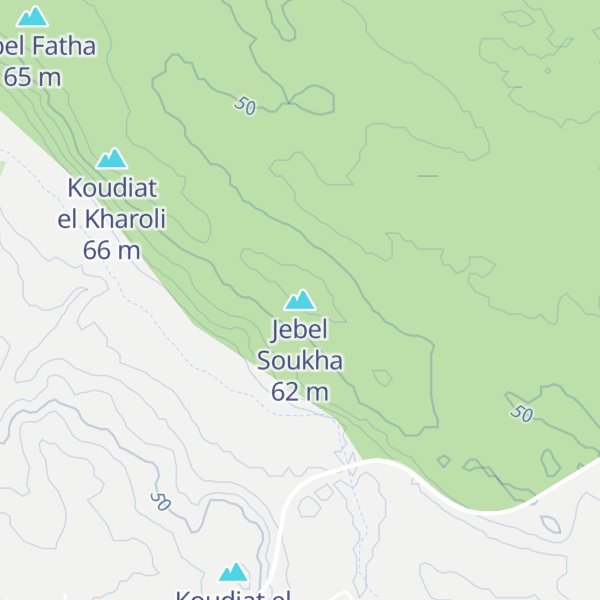 Map of Jebel Soukha