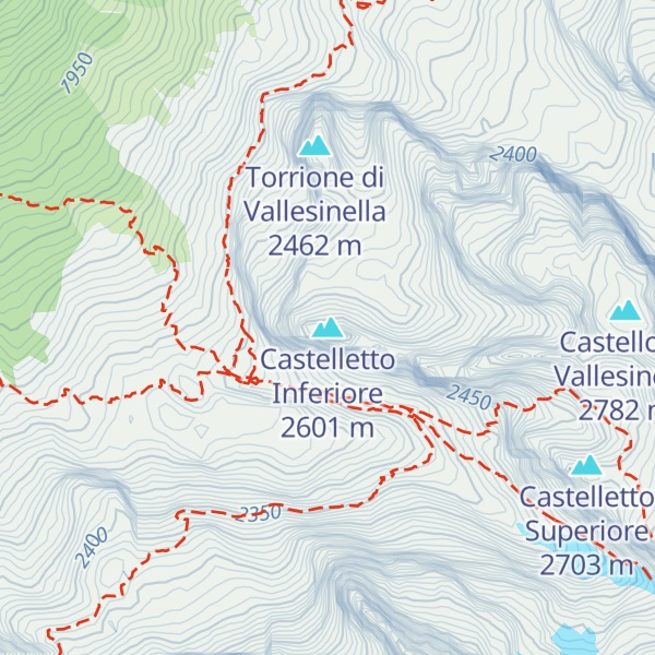 Map of Castelletto Inferiore