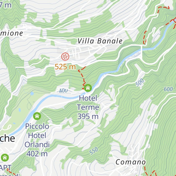 Map of Hotel Terme