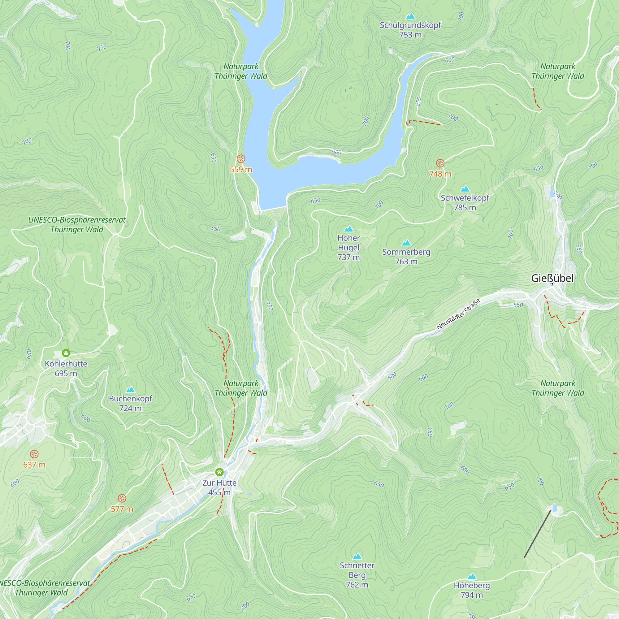 Jagdhütte Schnepfenloch map