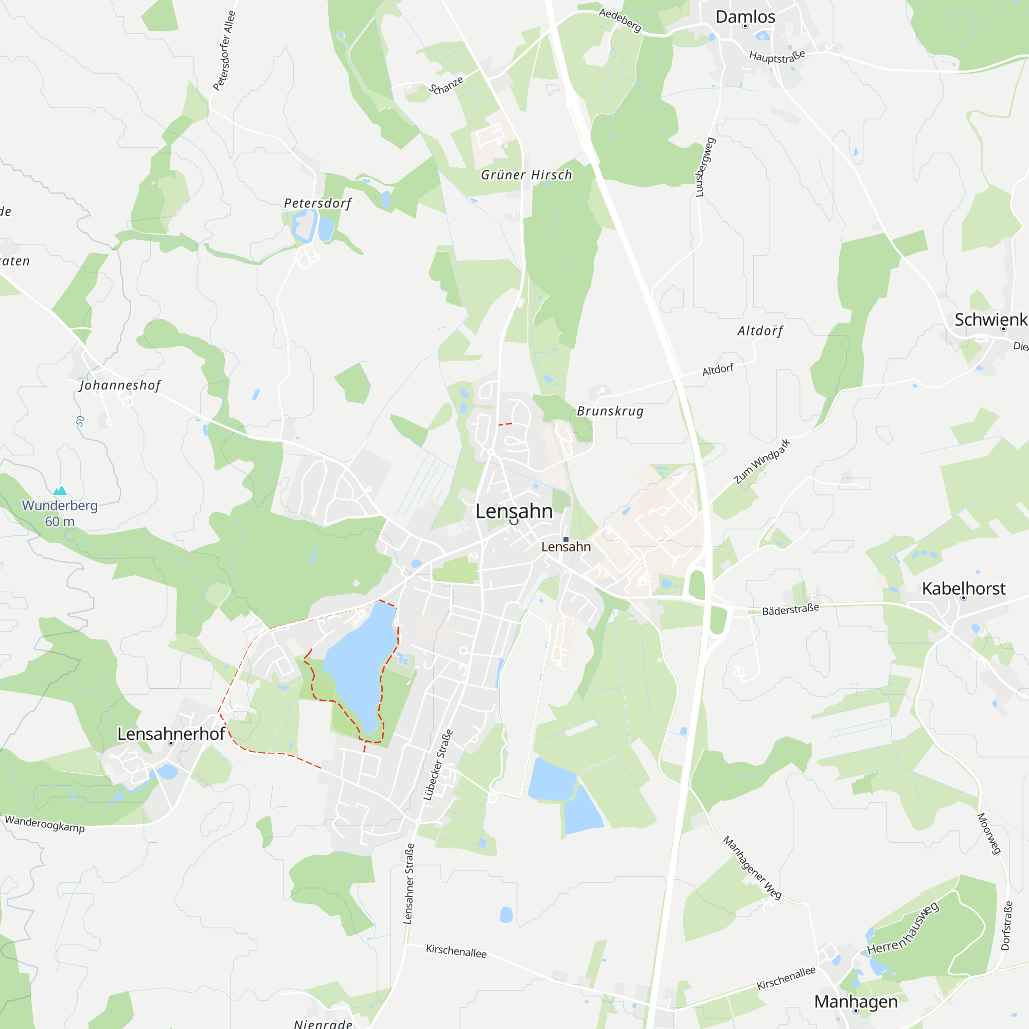 Touristinformation Lensahn map